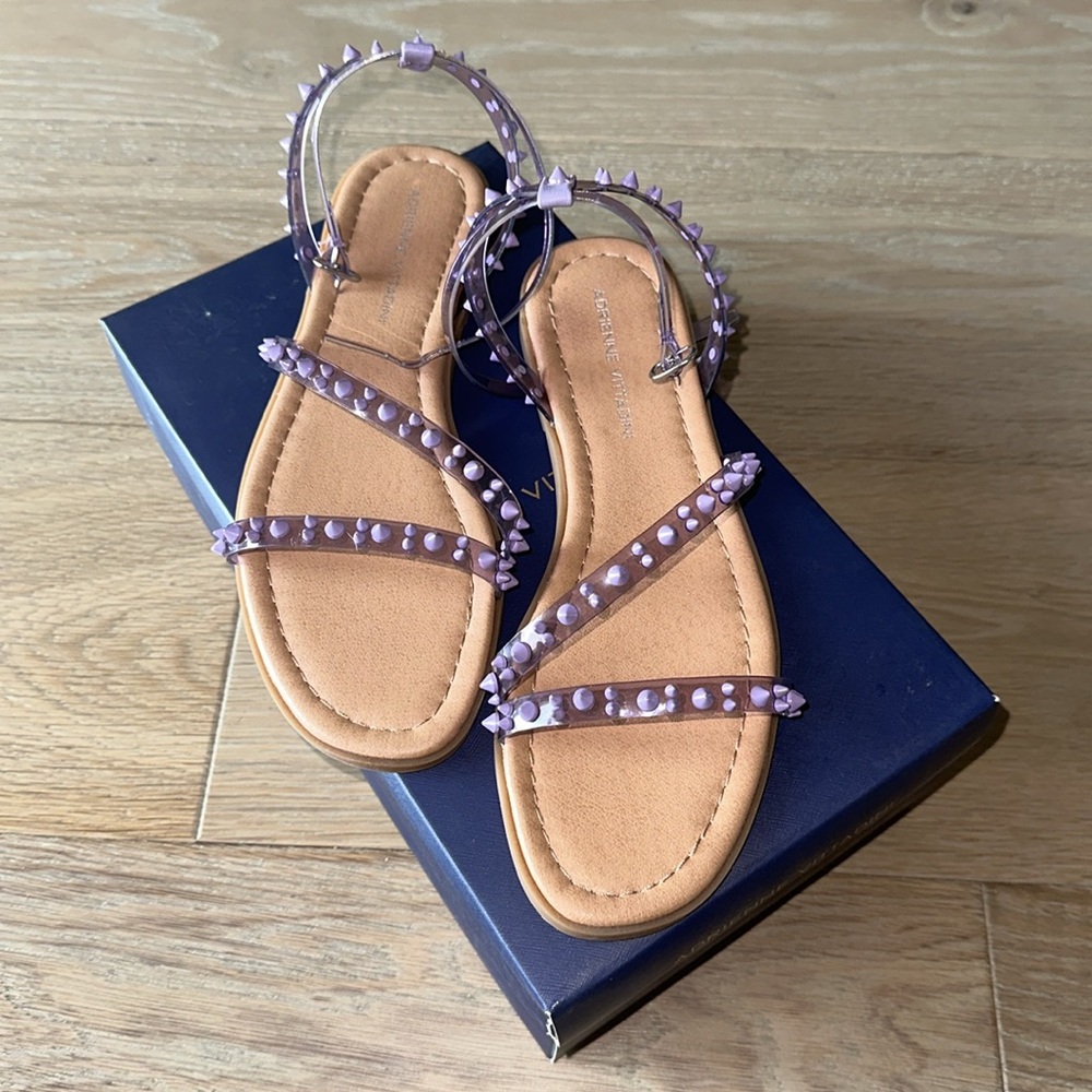 Adrienne Vittadini Kobi Sandals Lilac